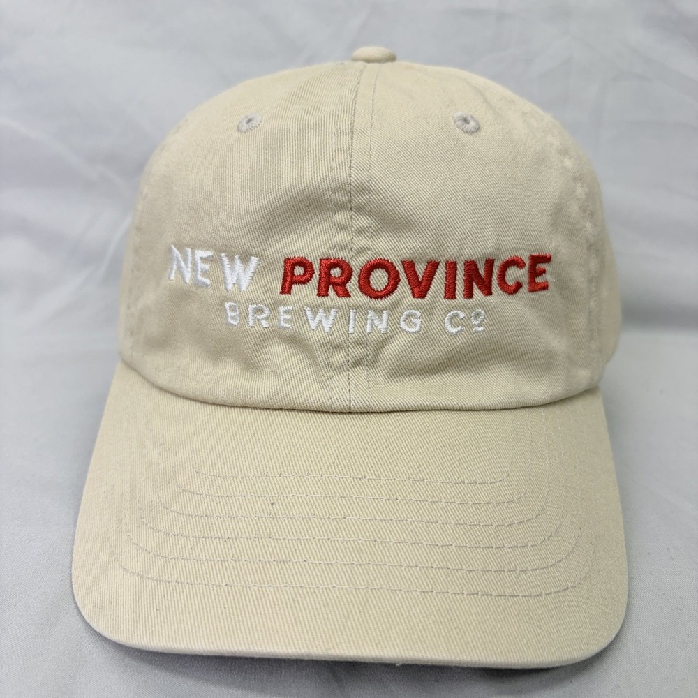 Yupoong Hat New Province Brewing Co Dad Cap Mens OSFM Tan Khaki Adjustable